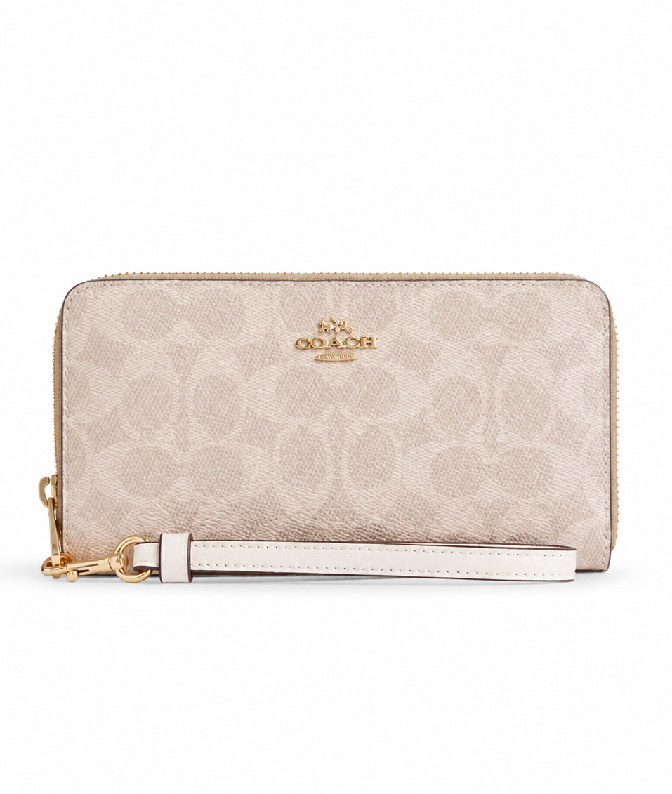 Cartera Coach Long Zip Around Wallet