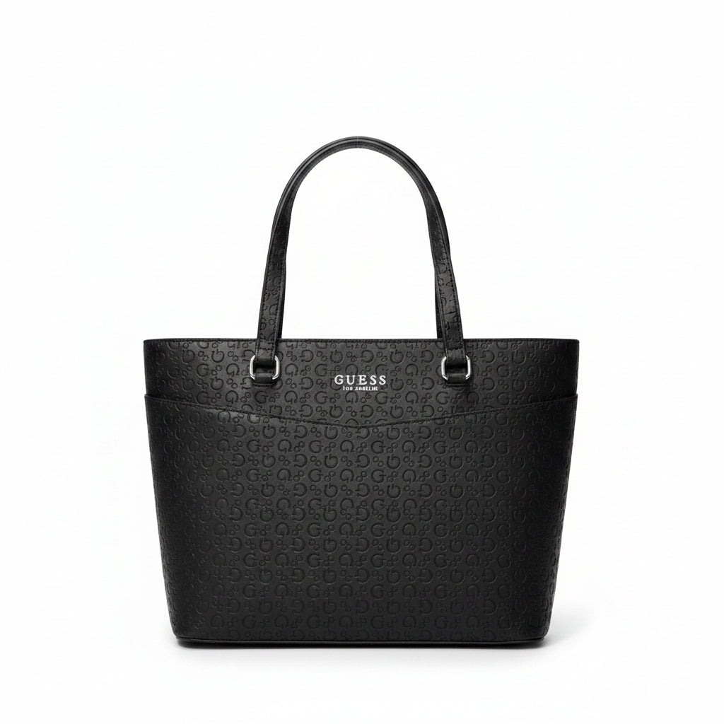 Bolsa Tote Guess Negro Monograma