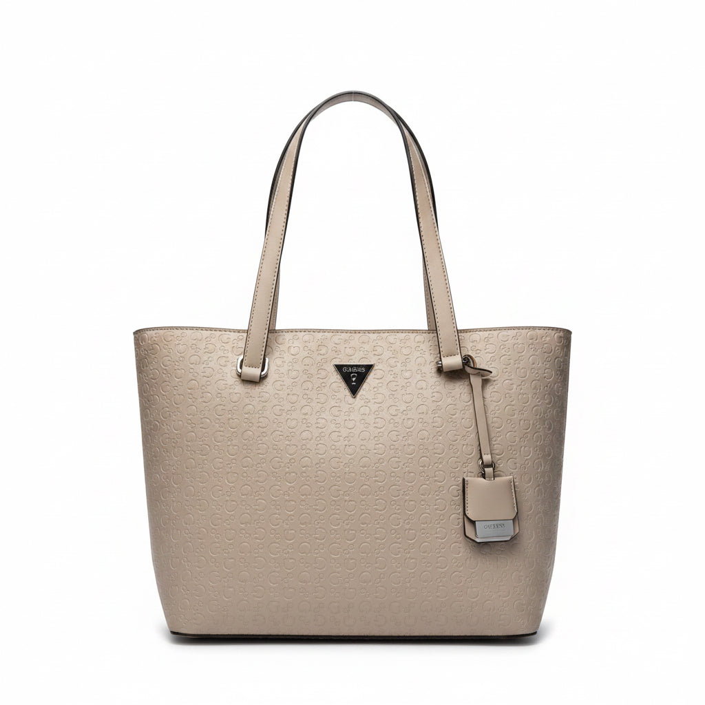 Bolso Tote Guess Beige Monograma