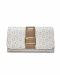 Cartera Guess Blanca con Detalle Café
