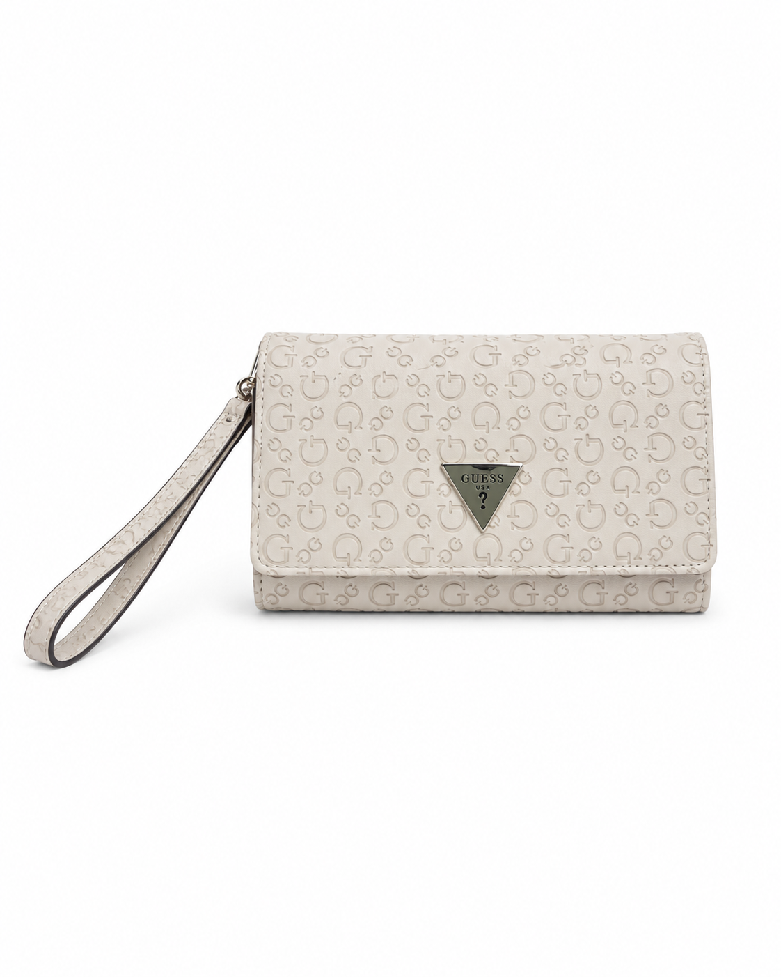 Cartera Guess Blanca Triángulo