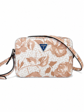 Bolsa Guess Crossbody Floral Beige