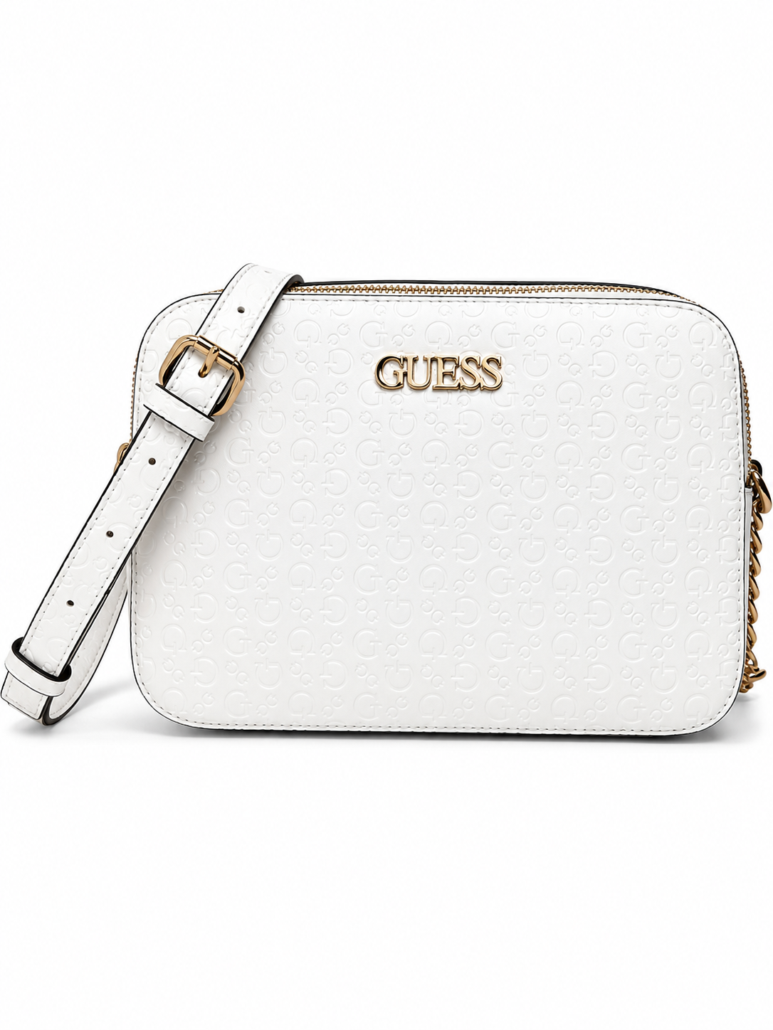 Bolsa Guess Crossbody Blanca Relieve