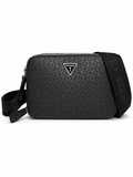 Bolsa Guess Crossbody Negra Monograma