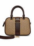 Bolso Guess Crossbody Monograma Café