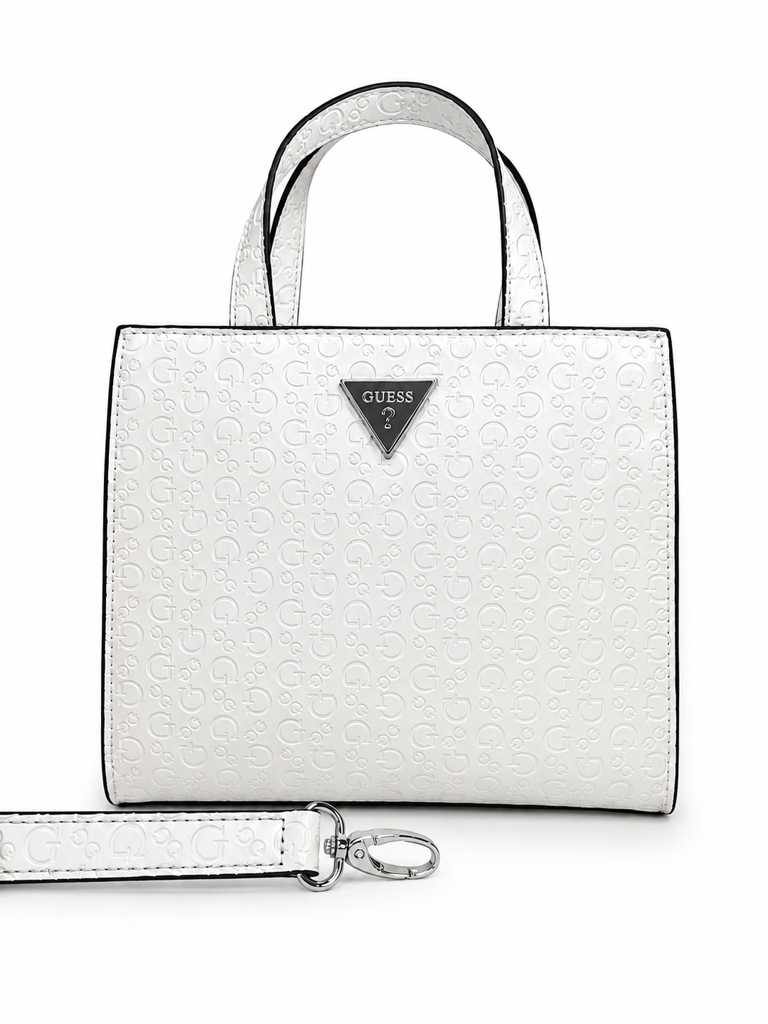 Crossbody Guess Blanco Monograma