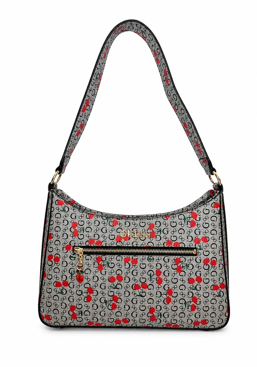 Shoulder Bag Guess Gris Cerezas