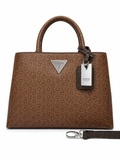 Satchel Guess Café Monograma