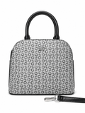 Satchel Guess Gris Monograma