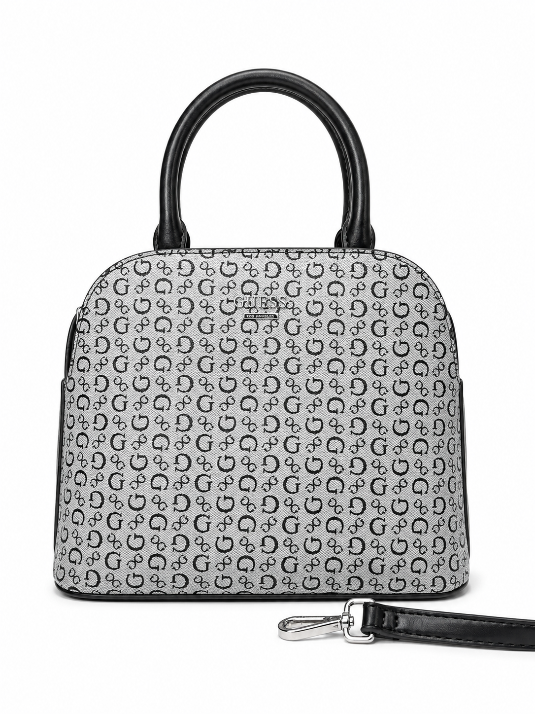 Satchel Guess Gris Monograma