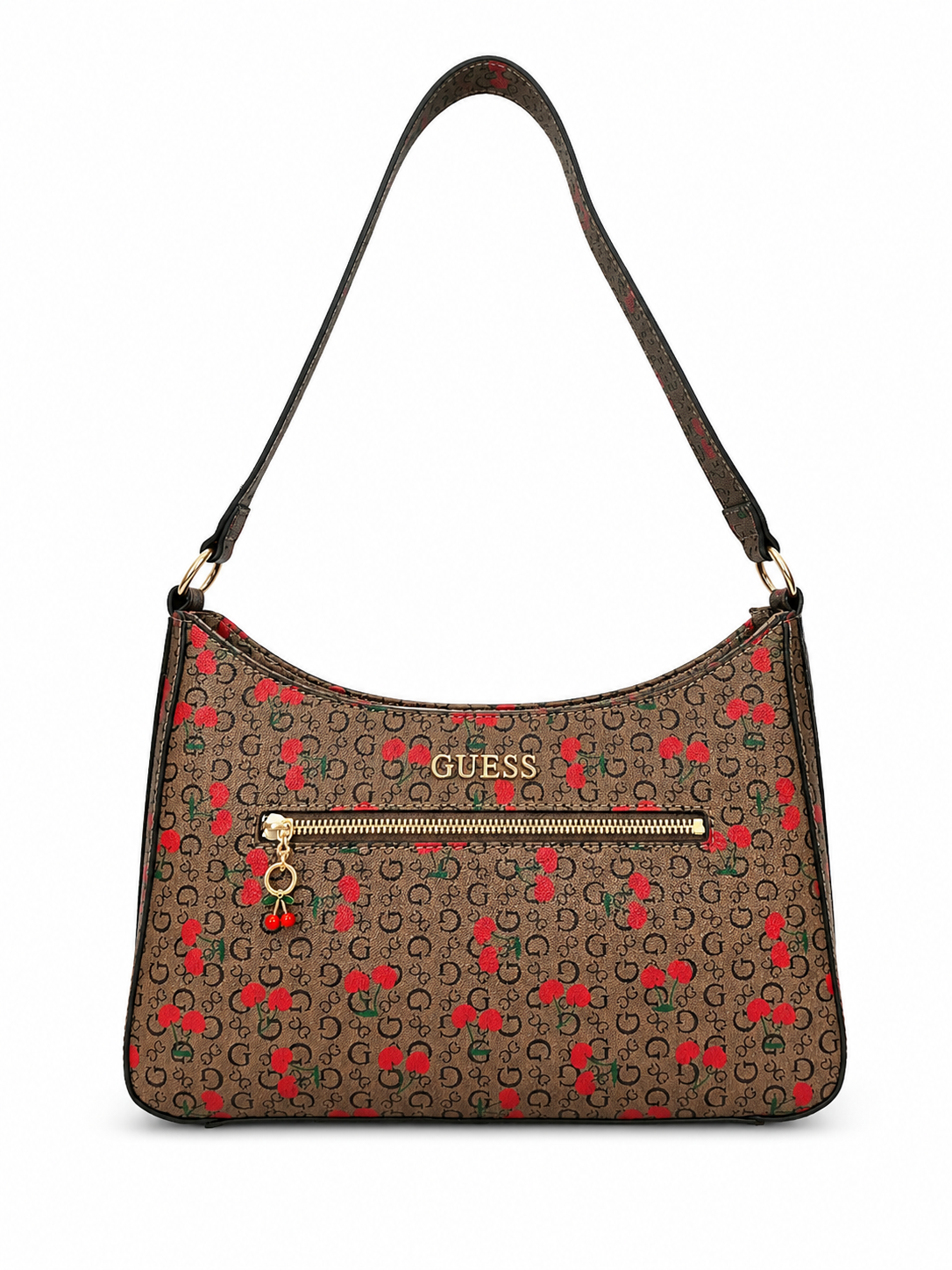 Shoulder Bag Guess Café Cerezas