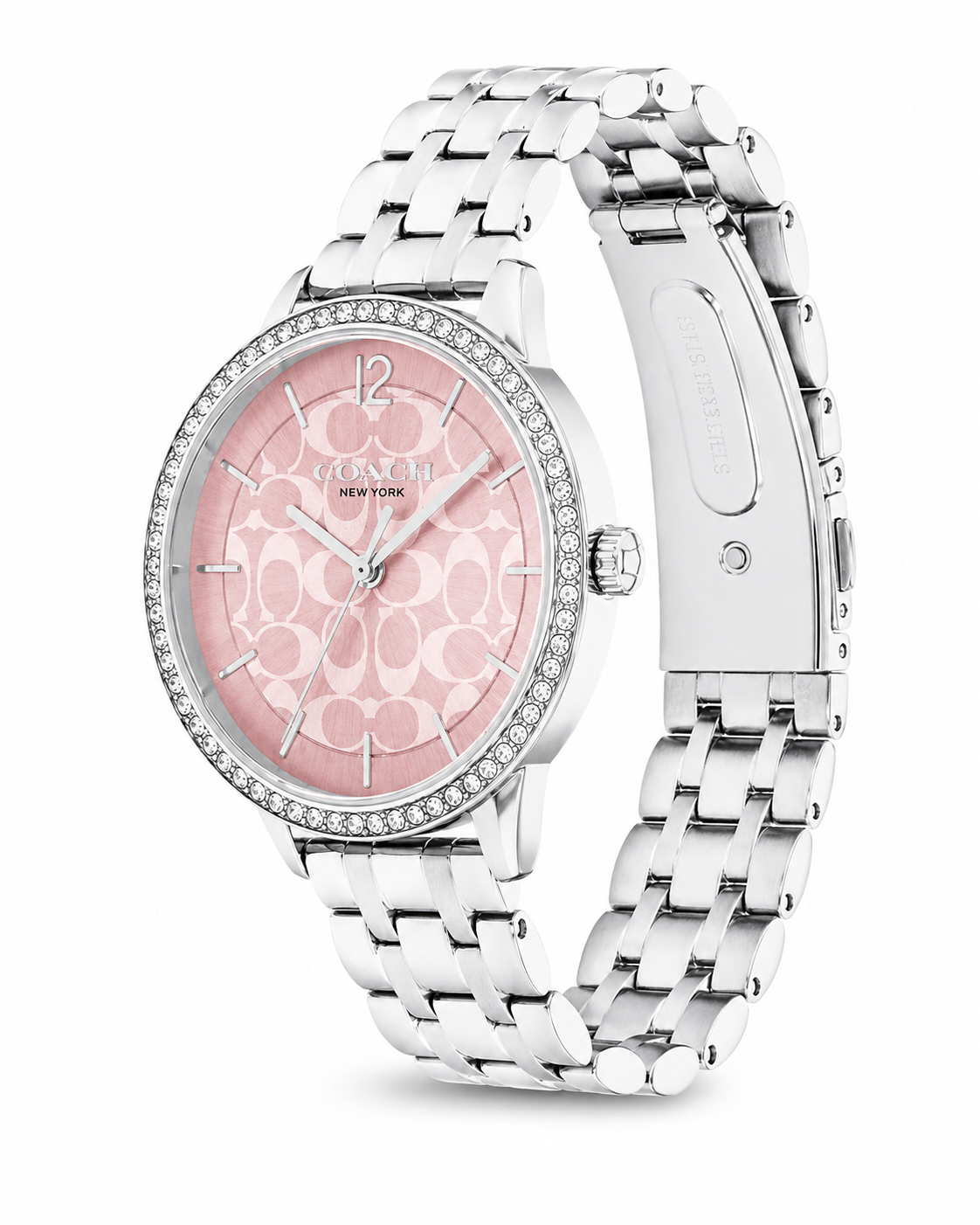 Reloj Coach Olivia Silver Pink Crystal