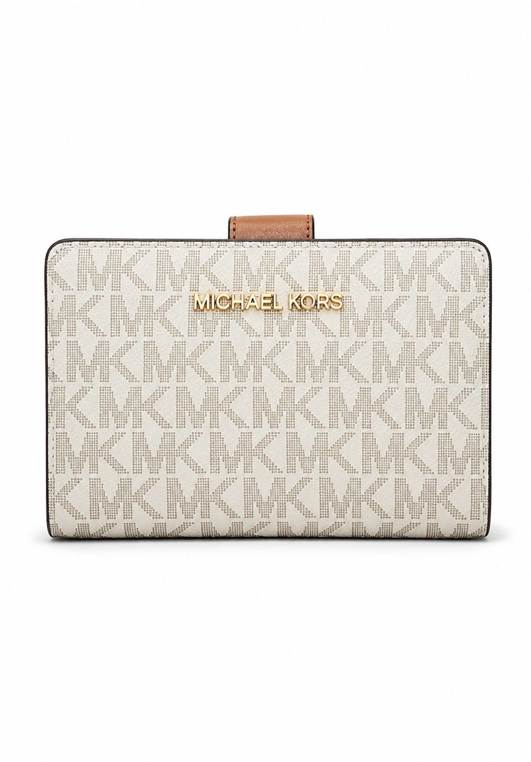 Cartera Michael Kors Medium Signature Logo Wallet Blanco