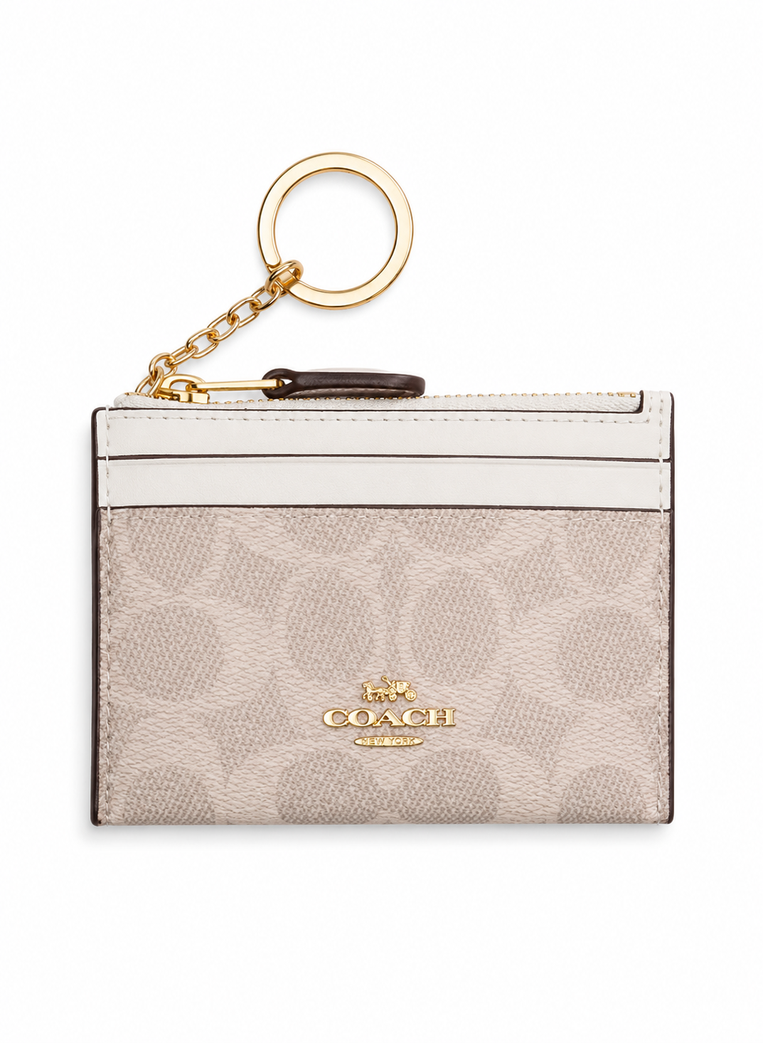 Cartera Coach Mini Skinny ID Case Signature Canvas