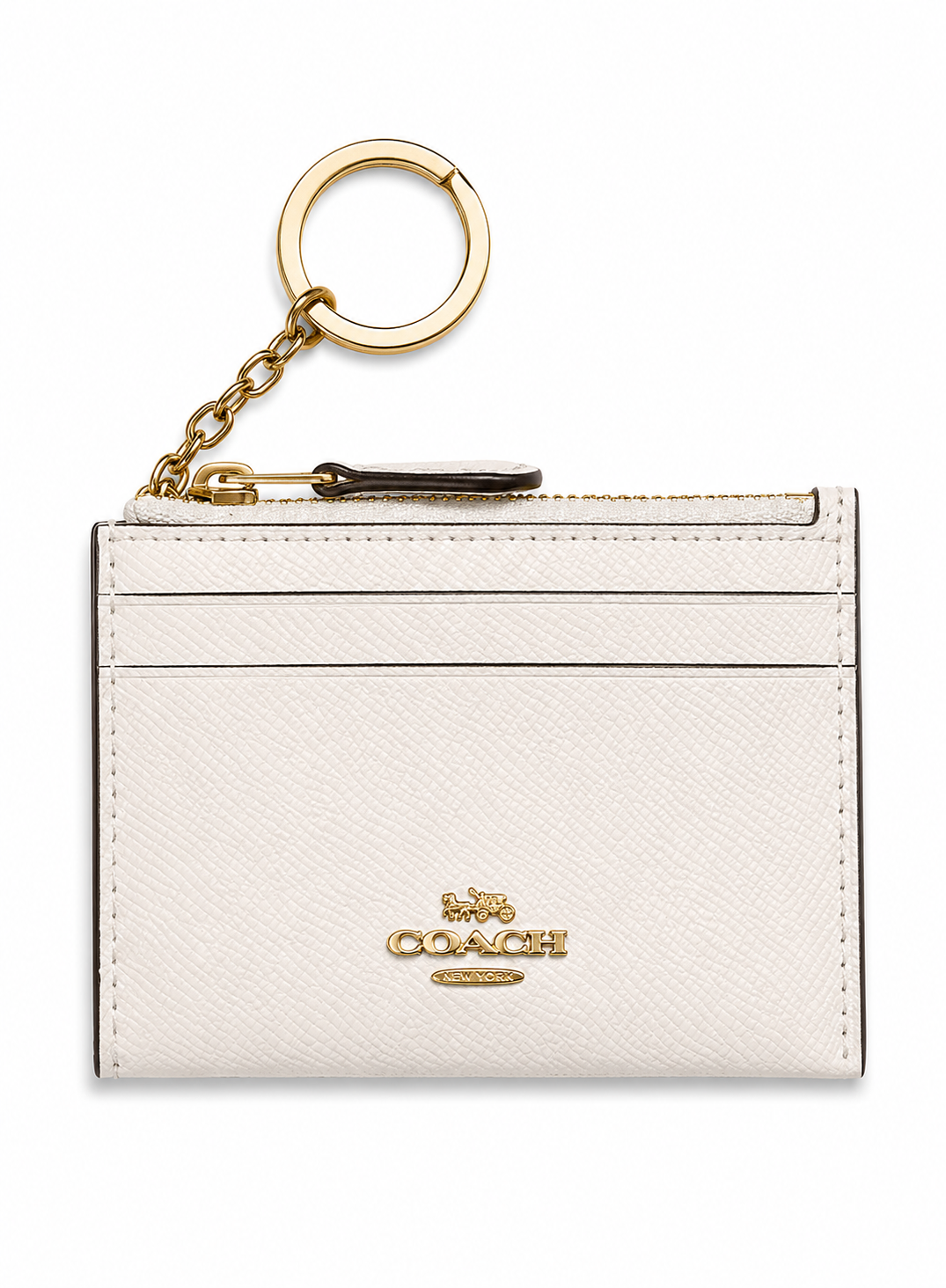 Cartera Coach Mini Skinny ID Case Blanco