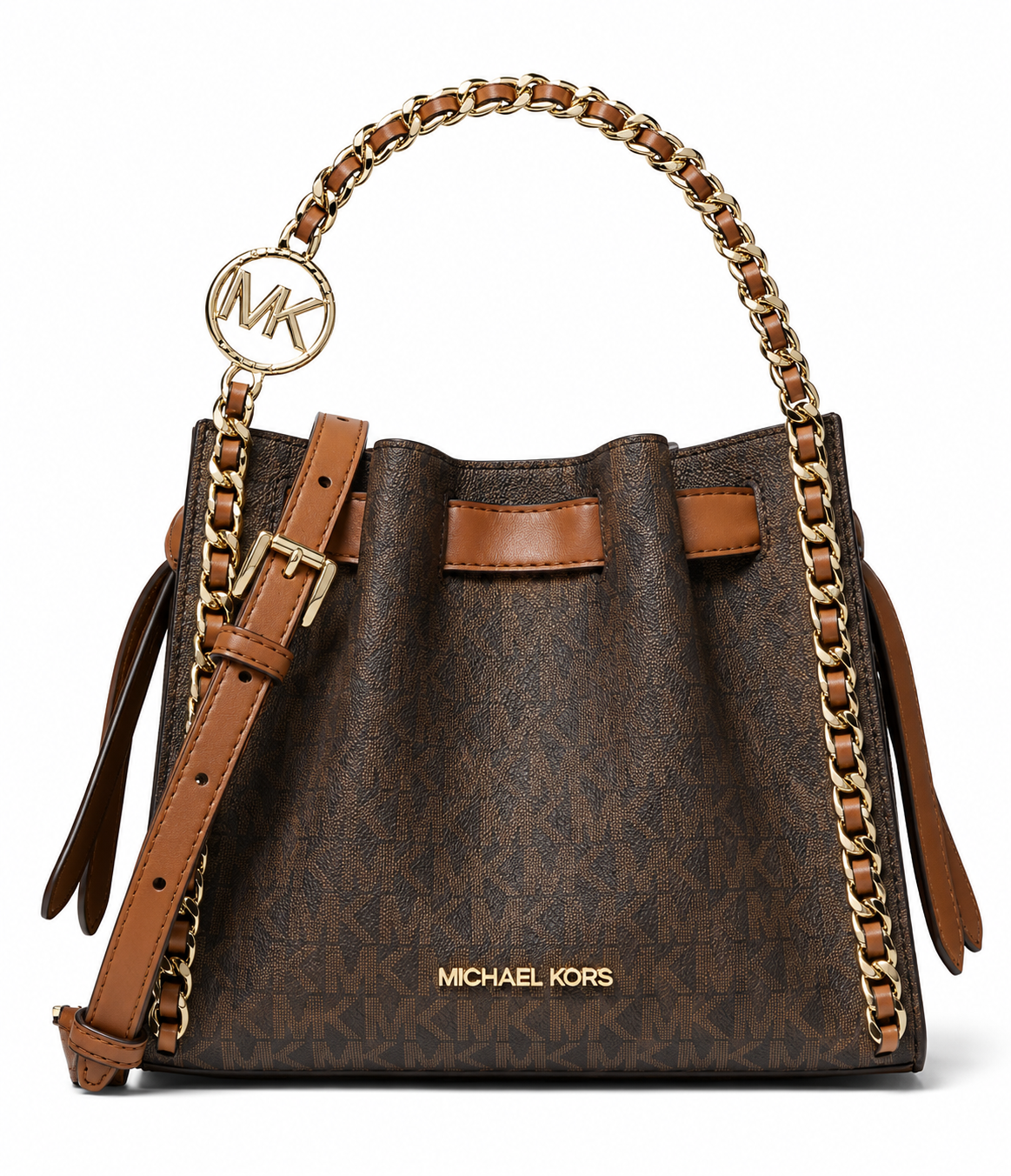 Bolso Michael Kors Mina Small Signature Logo Chain Crossbody Bag