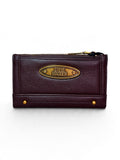 Cartera Steve Madden Vino Placa Dorada