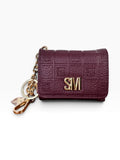 Cartera Steve Madden Vino Monograma