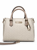 Bolso Guess satchel beige con crossbody