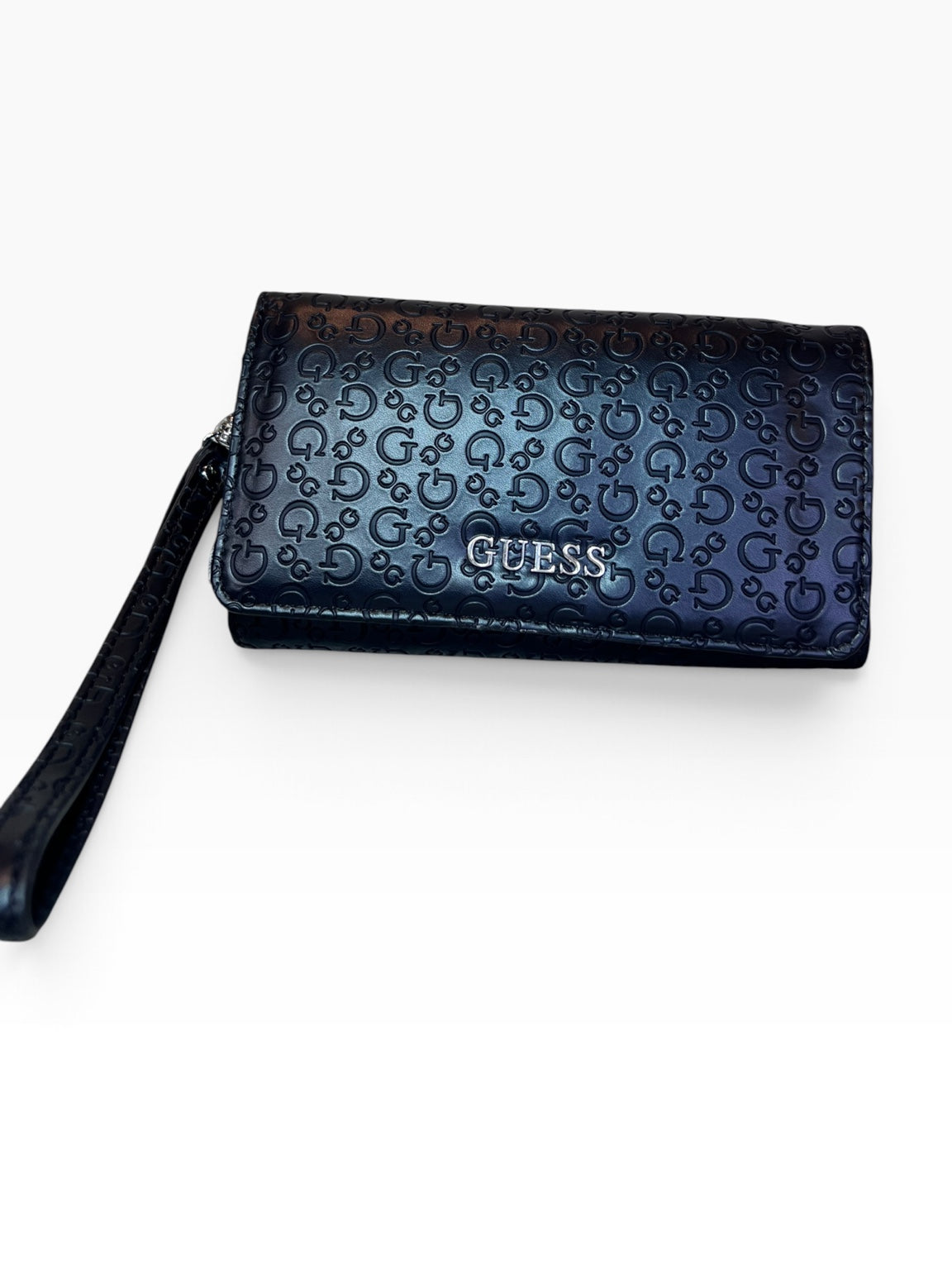 Cartera Guess azul marino con monograma