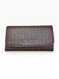 Cartera Guess flap café con monograma