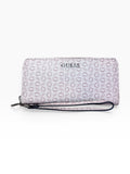 Cartera Guess rosa claro con monograma