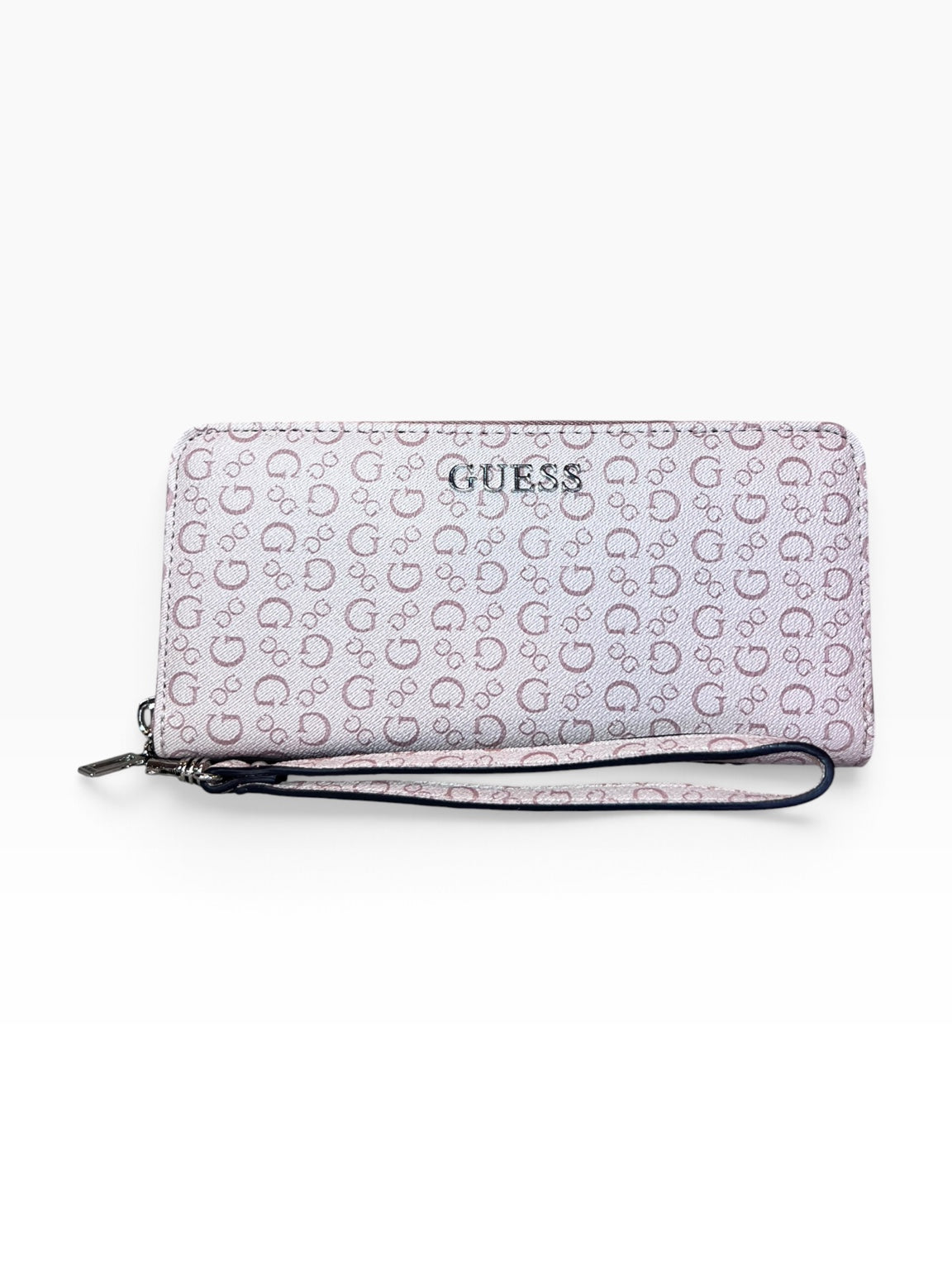 Cartera Guess rosa claro con monograma