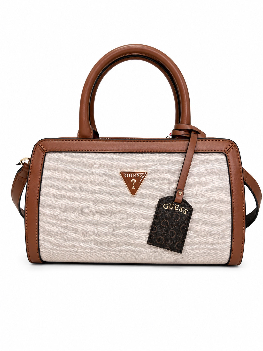 Bolsa Guess beige con café incluye correa crossbody