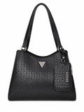 Bolso Guess negro con monograma y pouch