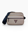 Bolsa Guess Crossbody Camera Beige Monograma