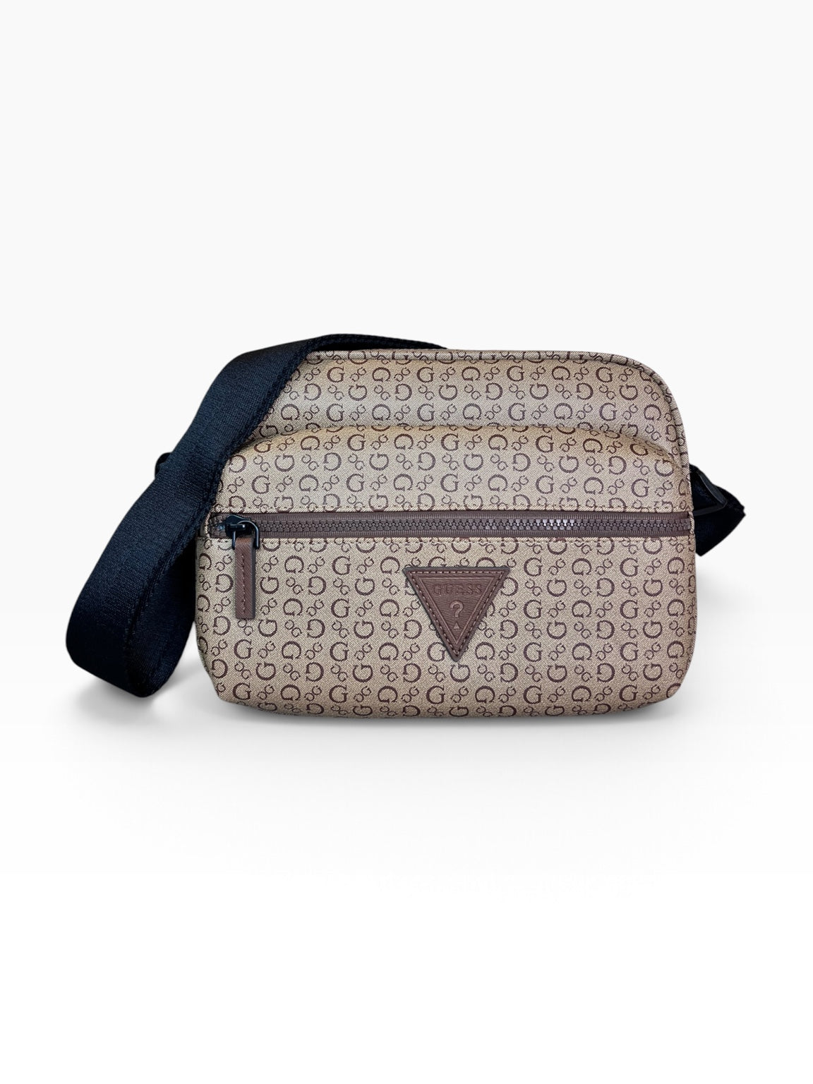 Bolsa Guess Crossbody Camera Beige Monograma