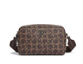 Bolsa Guess Crossbody Camera Café Geométrico