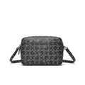 Bolsa Guess Crossbody Camera Negro Geométrico