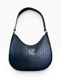 Bolsa Guess Crossbody Hobo Negro Monograma