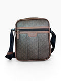 Bolsa Guess Crossbody Messenger Café Oscuro Monograma