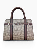 Bolsa Guess Crossbody Satchel Beige Café