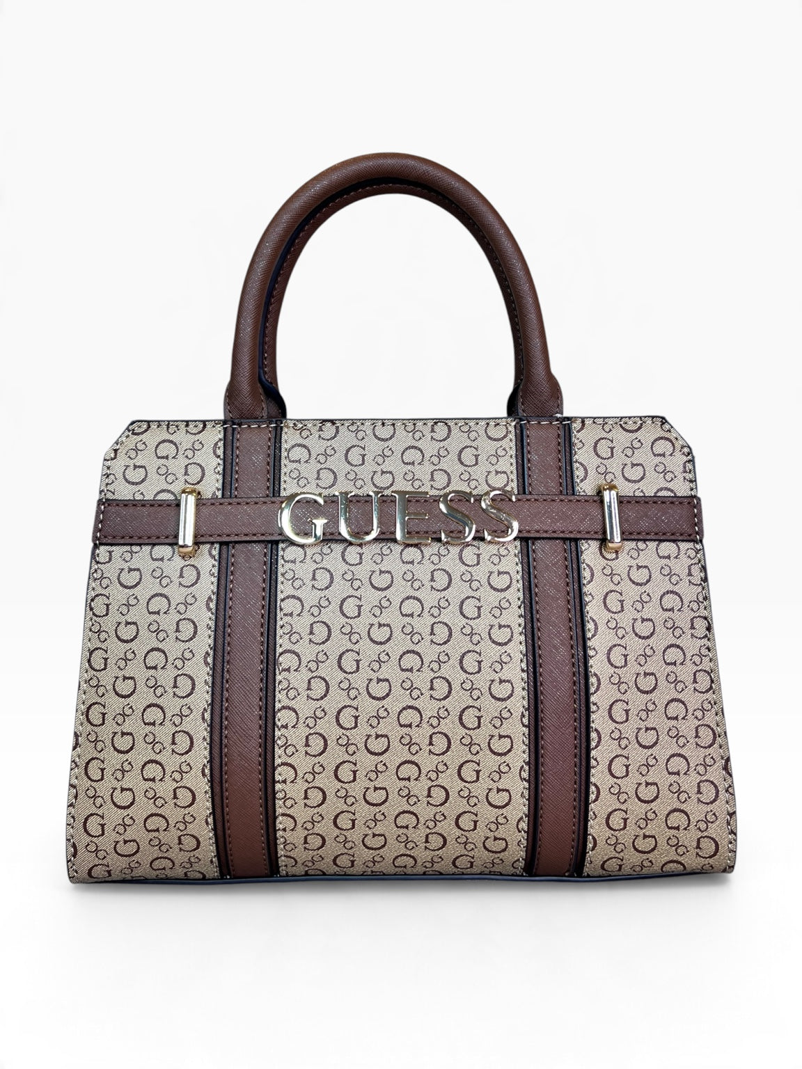 Bolsa Guess Crossbody Satchel Beige Café