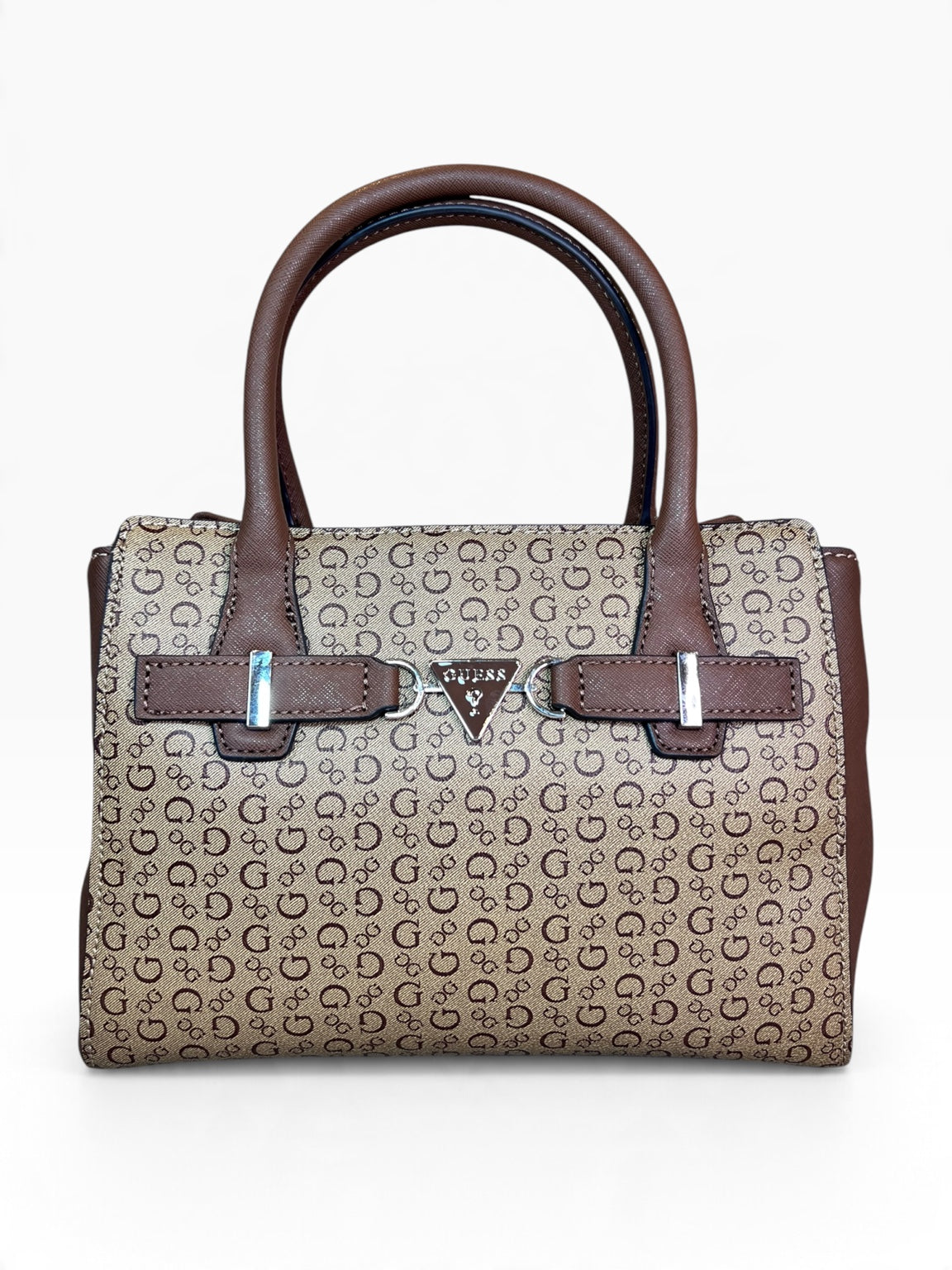 Bolsa Guess Crossbody Satchel Beige Café