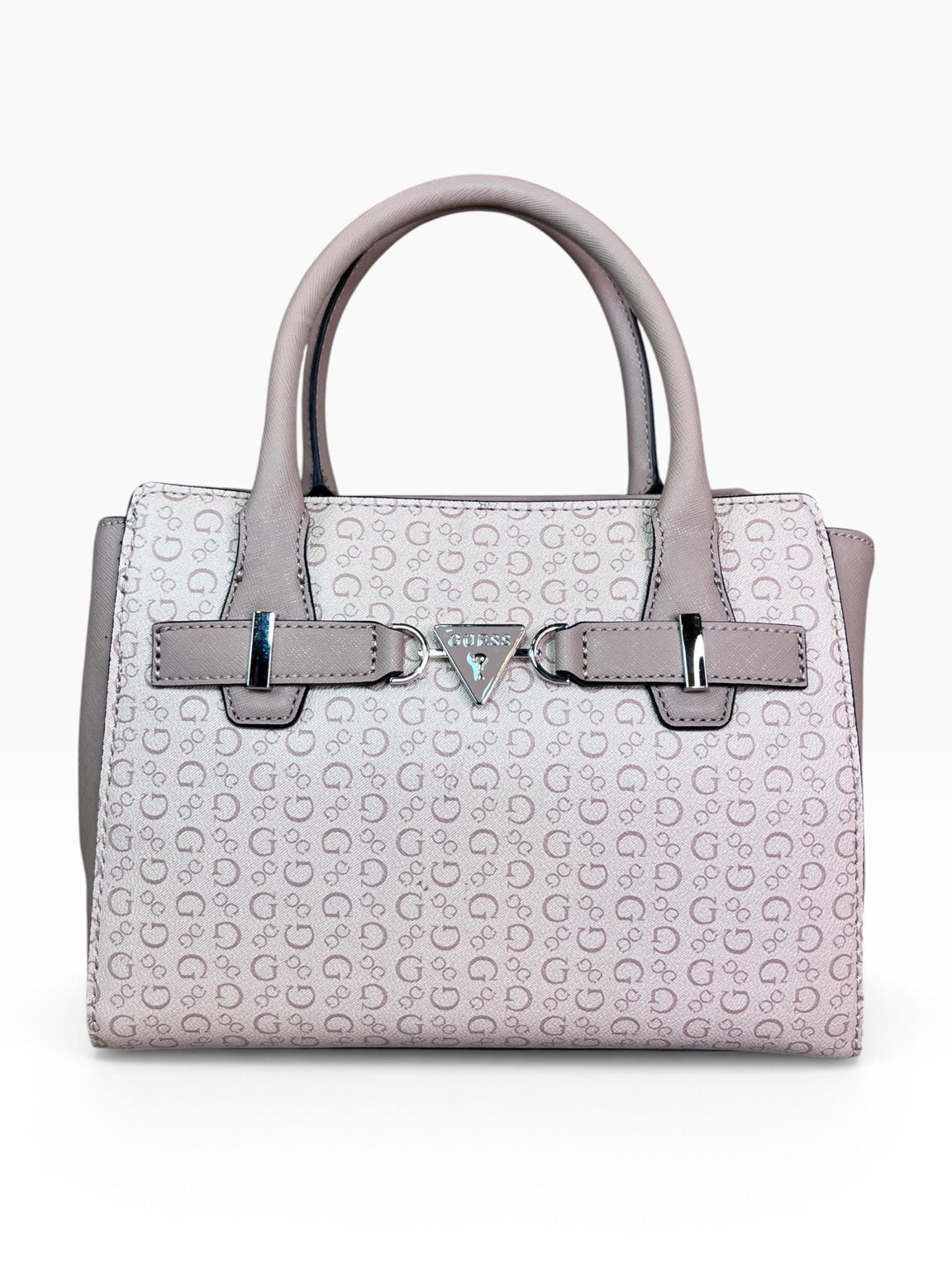 Bolsa Guess Crossbody Satchel Blanco Taupe