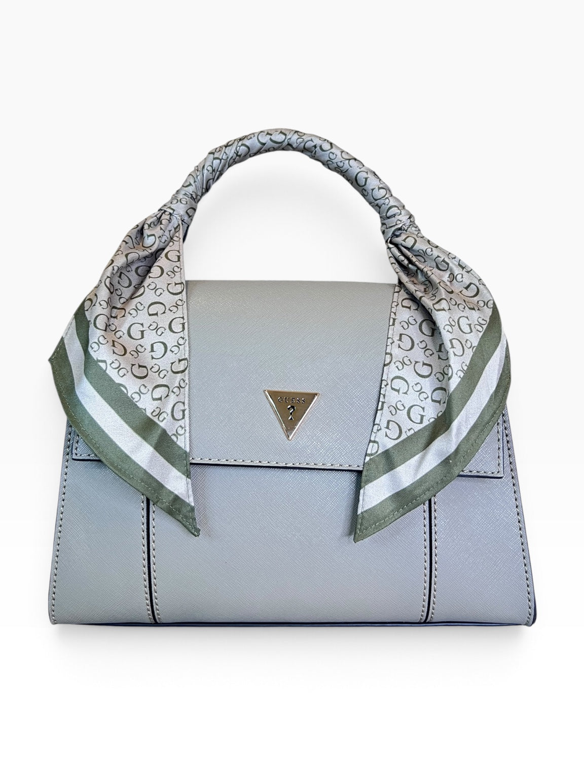 Bolsa Guess Crossbody Satchel Gris Claro