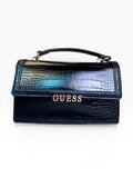 Bolsa Guess Crossbody Satchel Negro Croco