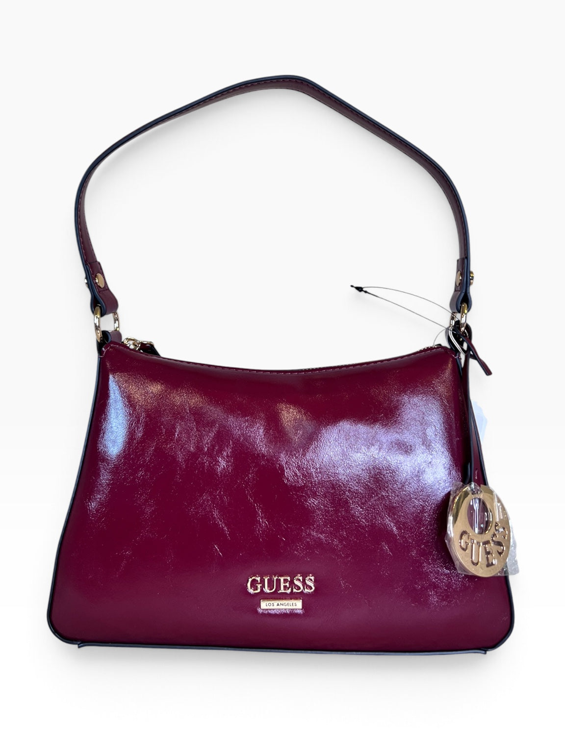 Bolsa Guess shoulder vino brillante