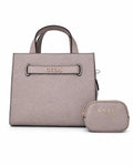 Bolsa Guess tote beige con monograma y pouch