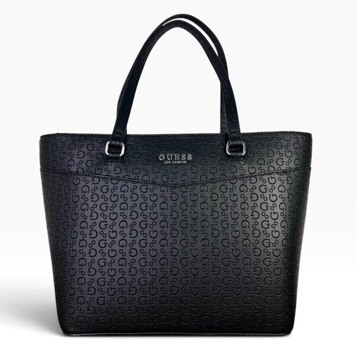 Bolsa Guess Tote Negro Monograma