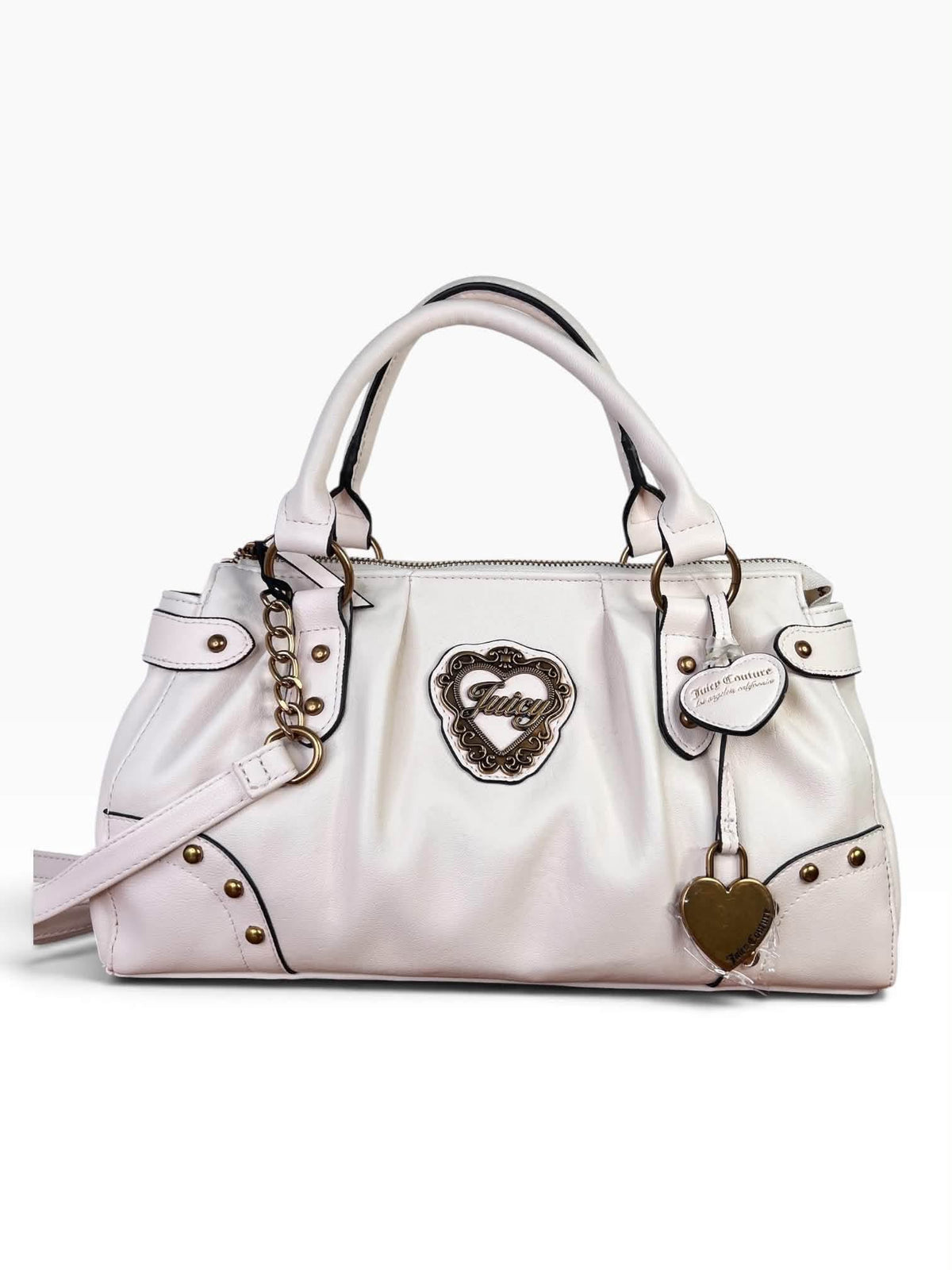 Bolsa Juicy Couture blanca con correa crossbody