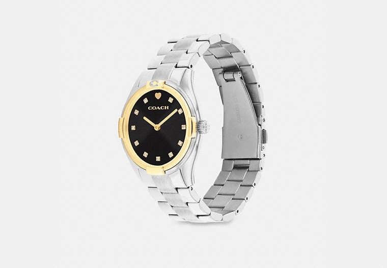 Reloj Coach Brooks Two Tone Black 34 mm