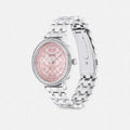 Reloj Coach Olivia Silver Pink Crystal 36 mm