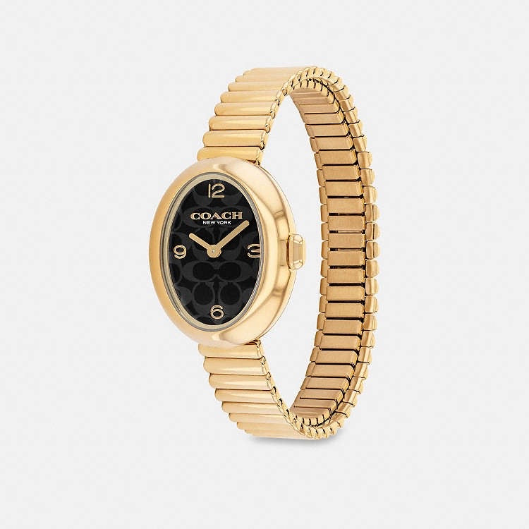 Reloj Coach Sammy Gold Black 22 mm