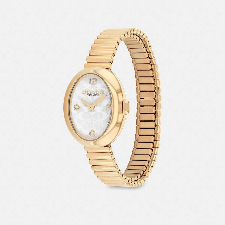 Reloj Coach Sammy Gold White 22 mm