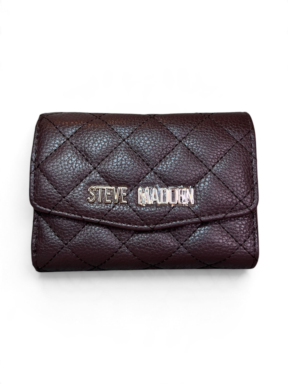 Cartera Steve Madden Flap Café Acolchado